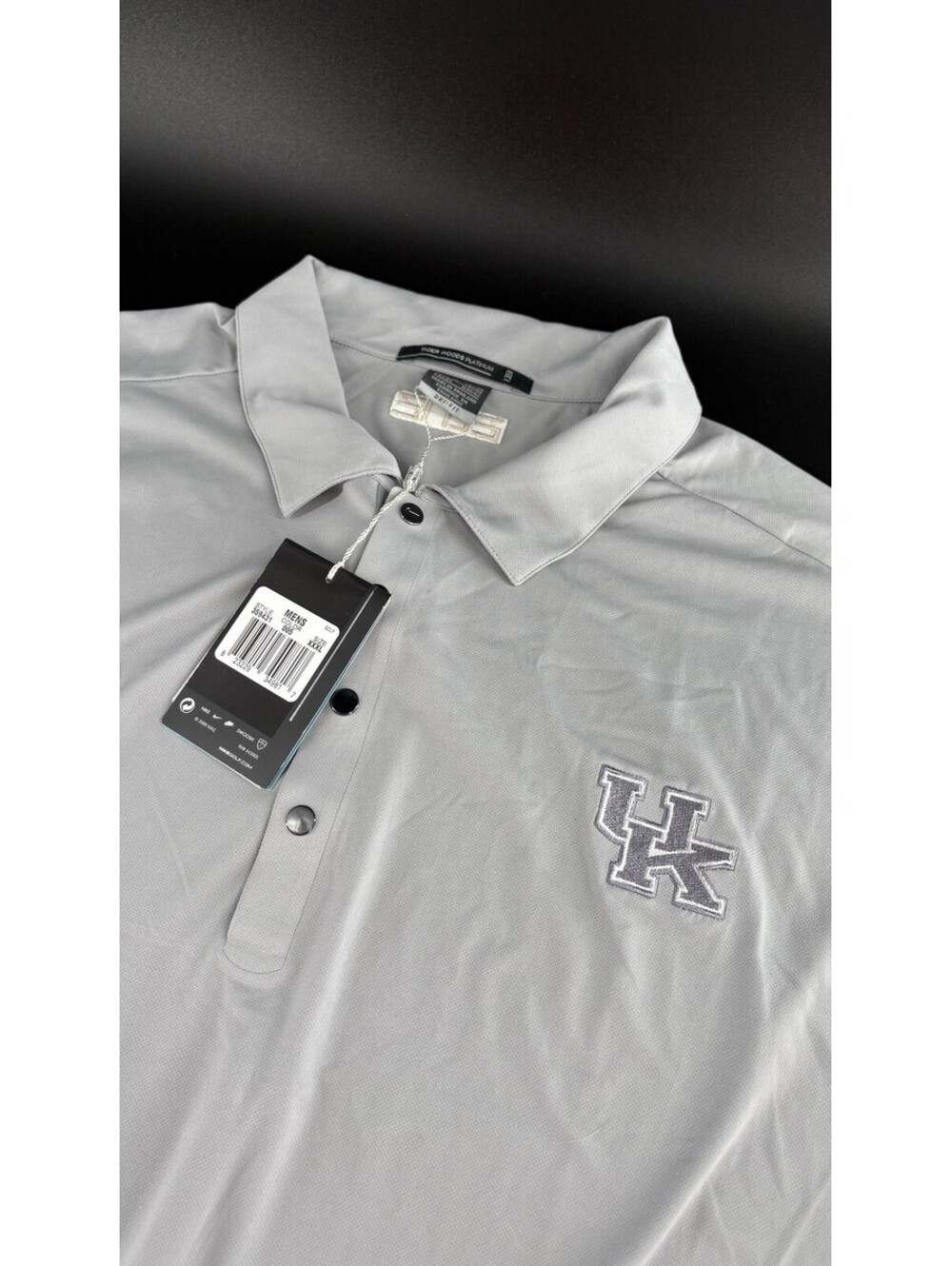 Nike Golf Tiger Woods Platinum Polo Kentucky Wildcats Men's XXXL NWT Dri-FIT